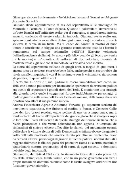 TURIDDU 30 ANNI DOPO (di Guido Gerosa, Storia ... - Misteri d'Italia