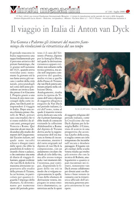 Il viaggio in Italia di Anton van Dyck - Fondazione Internazionale ...