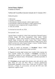 Verbale assemblea generale 2013 - Società Dante Alighieri