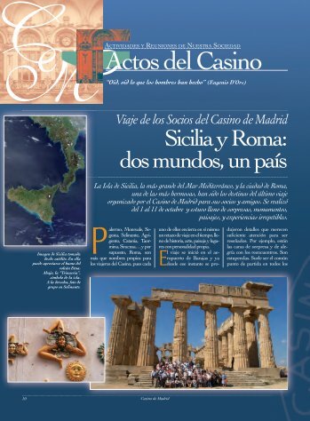 Sicilia y Roma: dos mundos, un país - Casino de Madrid