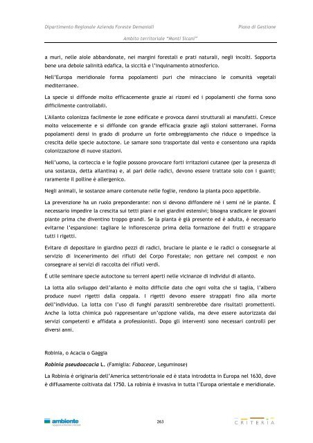 Monti Sicani - Assessorato Territorio ed Ambiente