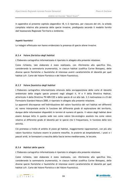 Monti Sicani - Assessorato Territorio ed Ambiente