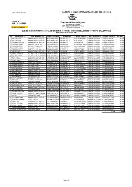 Scarica documento - Comune di Maracalagonis