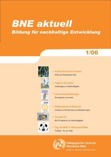 BNE I-06 - Bildung für nachhaltige Entwicklung Rheinland-Pfalz