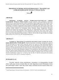 Prosedur Numerik Sistem Pembakaran/Transmutasi Limbah ... - Batan