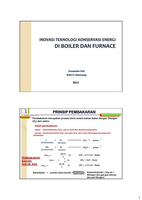 Inovasi Teknologi Konservasi Energi di Boiler dan Furnace