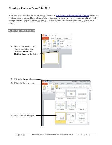 make a poster with powerpoint