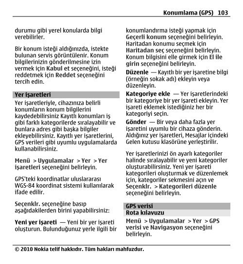 Nokia E5–00 Kullanım Kılavuzu - Turkcell