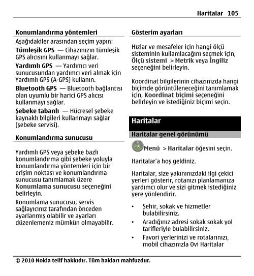 Nokia E5–00 Kullanım Kılavuzu - Turkcell