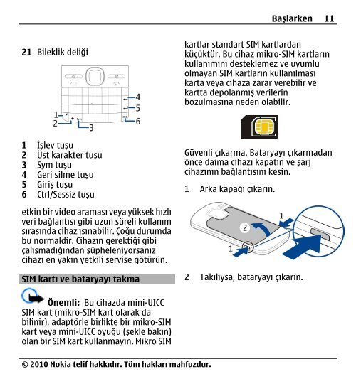 Nokia E5–00 Kullanım Kılavuzu - Turkcell