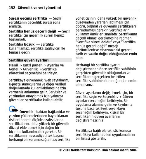 Nokia E5–00 Kullanım Kılavuzu - Turkcell