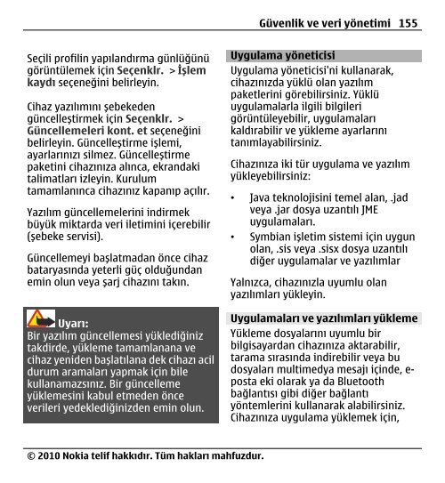 Nokia E5–00 Kullanım Kılavuzu - Turkcell