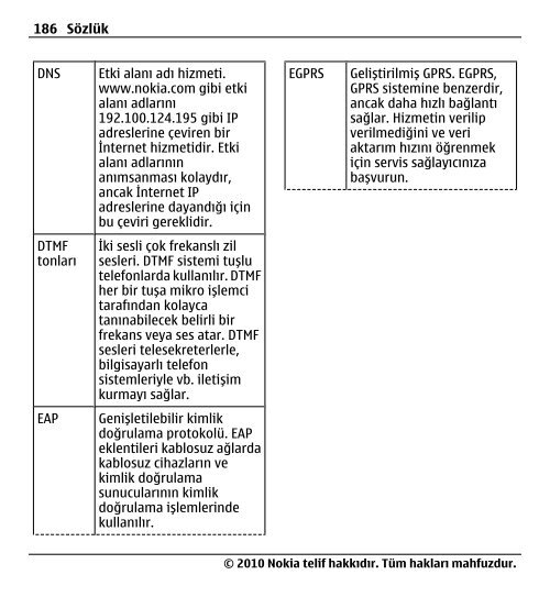 Nokia E5–00 Kullanım Kılavuzu - Turkcell