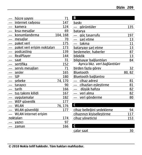 Nokia E5–00 Kullanım Kılavuzu - Turkcell