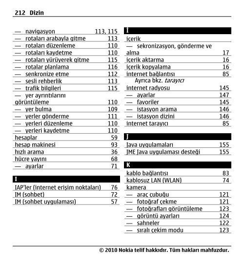 Nokia E5–00 Kullanım Kılavuzu - Turkcell