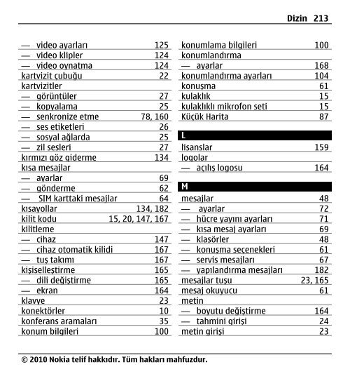 Nokia E5–00 Kullanım Kılavuzu - Turkcell