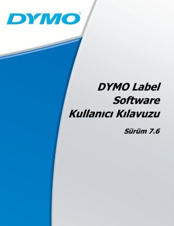 Turkish software manual - Dymo