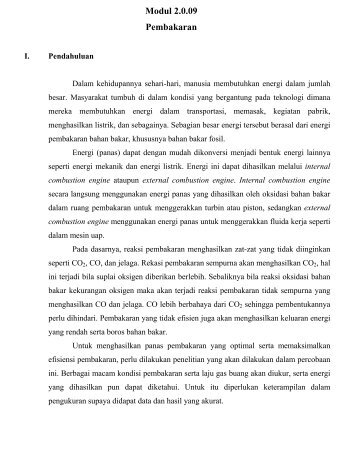 Modul 2.0.09 Pembakaran - Layanan Akademik Teknik Kimia ITB