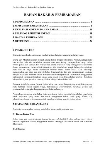 Bahan Bakar dan Pembakaran - Energy Efficiency Guide for Industry ...