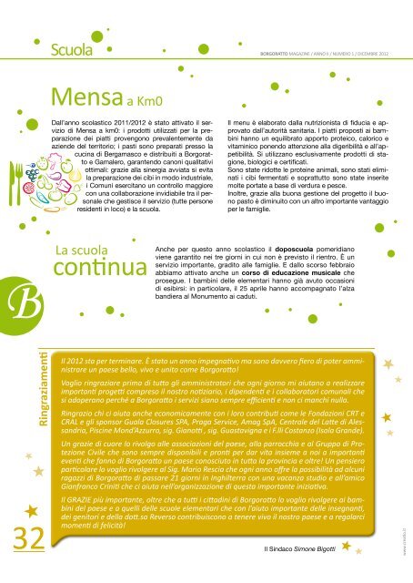 Notiziario 2012 - Comune di Borgoratto Alessandrino