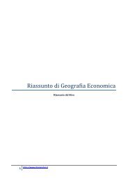 Riassunto di Geografia Economica - Sharenotes
