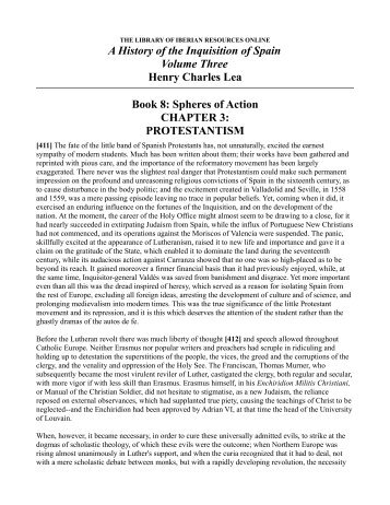PROTESTANTISM - The Library of Iberian Resources Online