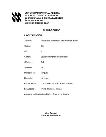 Plan de curso 053 - CiberEsquina - Universidad Nacional Abierta