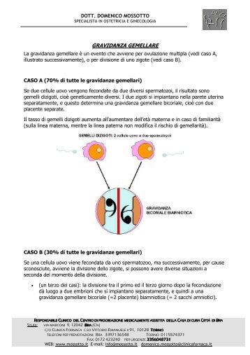 INFO GRAVIDANZA.pdf - Dott. Domenico Mossotto