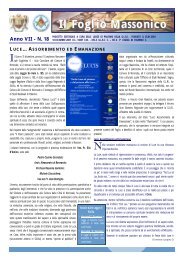 Il Foglio Massonico - Loggia so ham n. 135