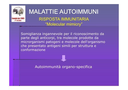 SCLEROSI MULTIPLA E MALATTIE AUTOIMMUNI - Comobrain