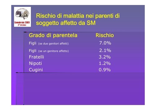 SCLEROSI MULTIPLA E MALATTIE AUTOIMMUNI - Comobrain