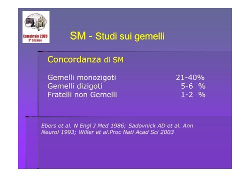 SCLEROSI MULTIPLA E MALATTIE AUTOIMMUNI - Comobrain