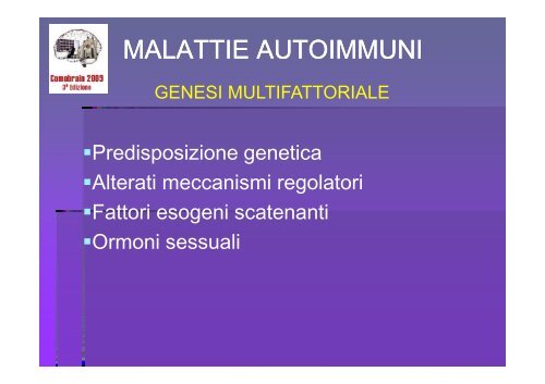 SCLEROSI MULTIPLA E MALATTIE AUTOIMMUNI - Comobrain