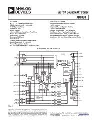 AD1888 AC '97 SoundMAX® Codec - Datasheet Catalog