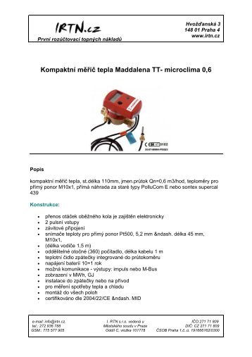 Maddalena-TT- Microclima - IRTN