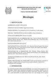 Micología - Facultad de Biología - Universidad Michoacana de San ...