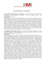 Annali della Fondazione “Luigi Micheletti” Aspetti della società ...