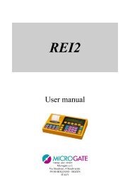 User manual - Microgate