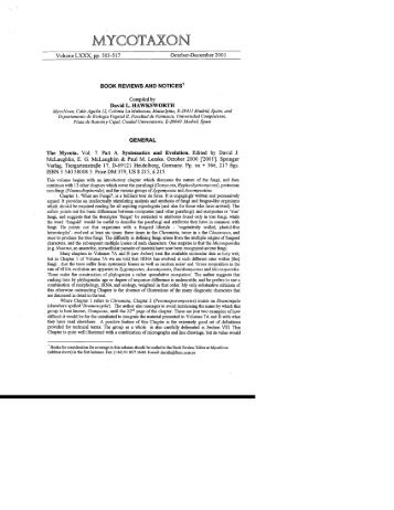 Mycotaxon, Volume LXXX, pp. 503-51 - Aerobiology Laboratories