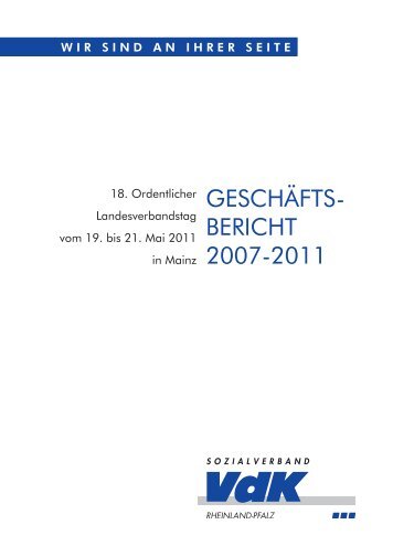 Geschäfts- bericht 2007-2011 - Der VdK