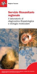 Diagnostica fitopatologica - Regione Toscana