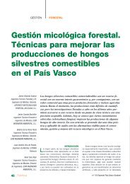 Gestión micológica forestal. Técnicas para mejorar las producciones ...