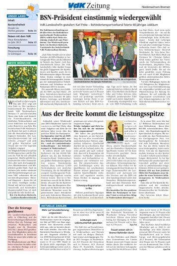 BSN-Präsident einstimmig wiedergewählt Aus der Breite ... - Der VdK