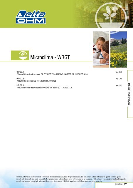 Microclima - WBGT - Delta Ohm S.r.l.