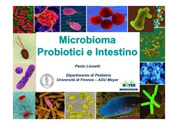 Microbioma P bi ti i I t ti Probiotici e Intestino - Fimp
