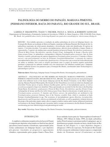 Smaniotto et al.pmd - Sociedade Brasileira de Paleontologia