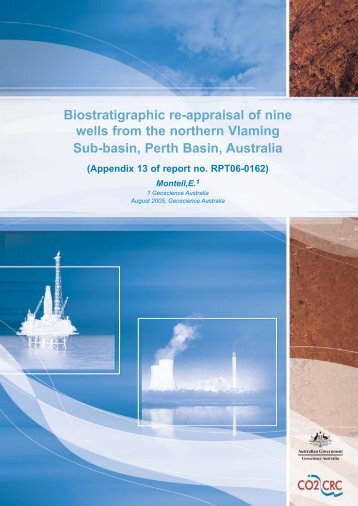 Biostratigraphic re-appraisal of nine wells from the ... - CO2CRC