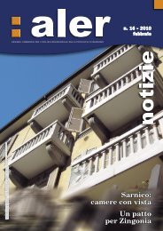 Periodico dell'ALER di Bergamo – Anno 6 Numero 16