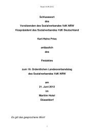 Schlusswort des Vorsitzenden Karl-Heinz Fries - Der VdK