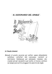 IL DIZIONARIO DEL SINGLE - Giano Bifronte